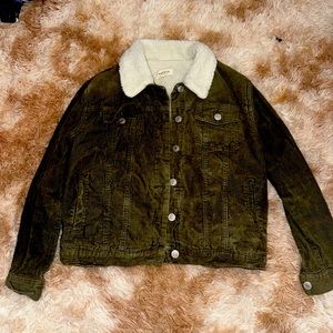 Corduroy Fuzzy Jacket